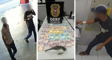 Assalto a farmácia termina com criança baleada e dois presos em Cuiabá