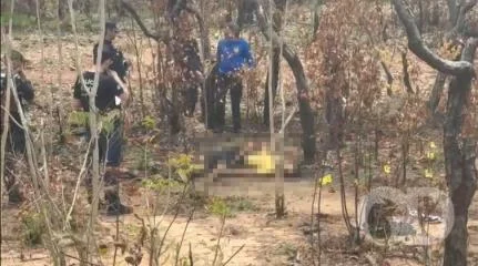 Dois corpos com marcas de violência são localizados em mata de Cuiabá