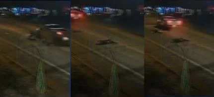 Vídeo mostra caminhonete atingindo idosa que morreu em acidente com veículo elétrico em MT